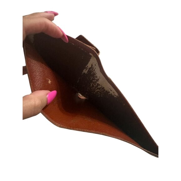 LOUIS VUITTON Womens Brown Epi Leather Snap Wallet - Picture 7 of 9